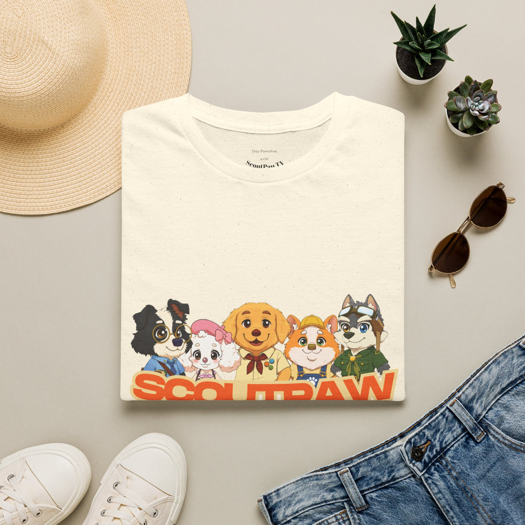 Scoutpaw T-Shirt — Cute Cartoon Puppy Crewneck Tee