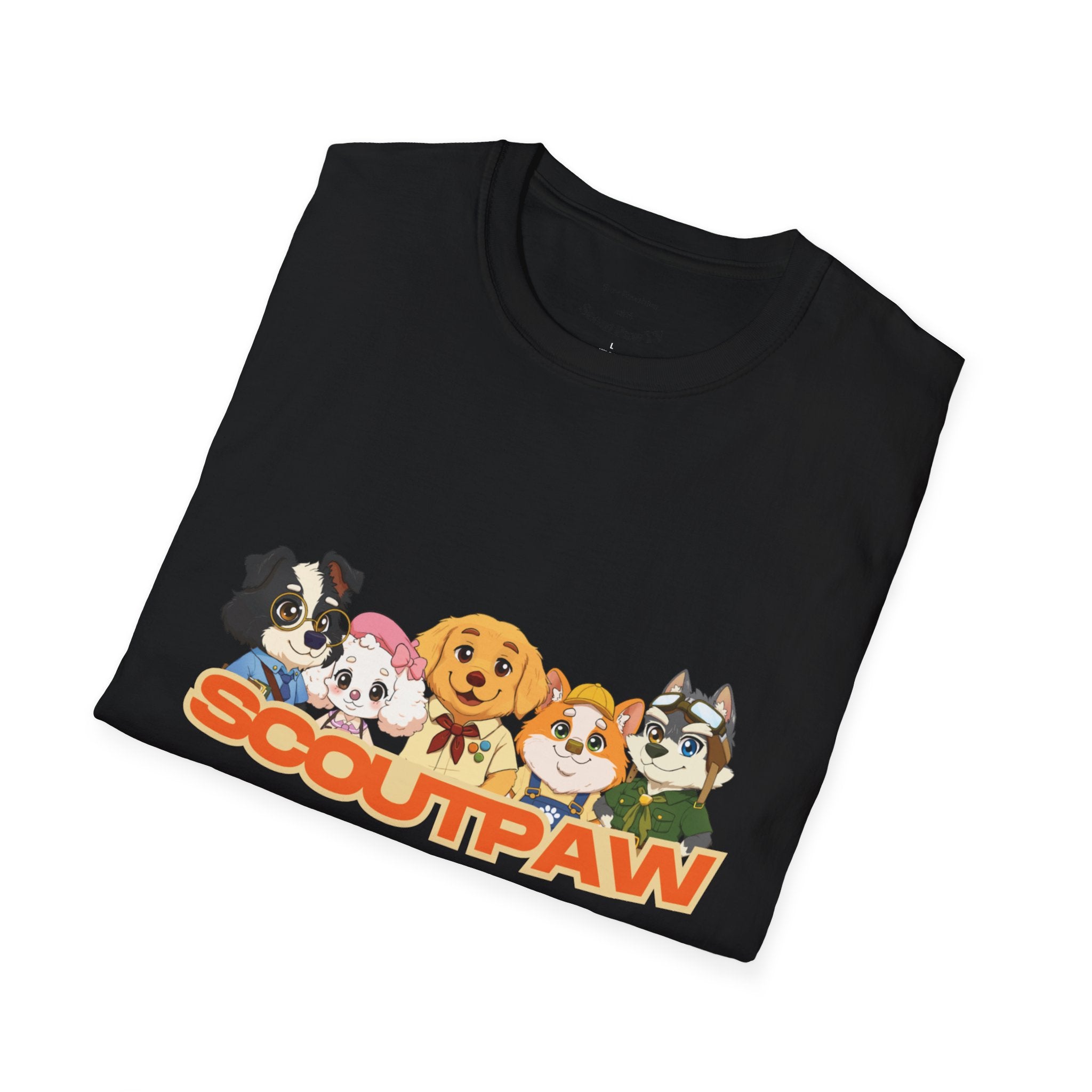Scoutpaw T-Shirt — Cute Cartoon Puppy Crewneck Tee