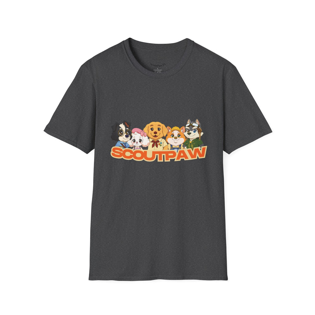 Scoutpaw T-Shirt — Cute Cartoon Puppy Crewneck Tee