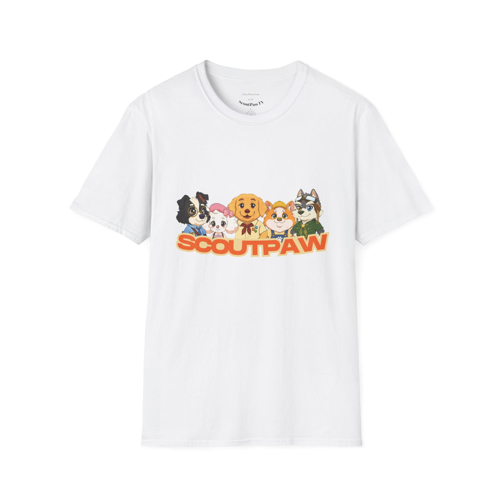 Scoutpaw T-Shirt — Cute Cartoon Puppy Crewneck Tee