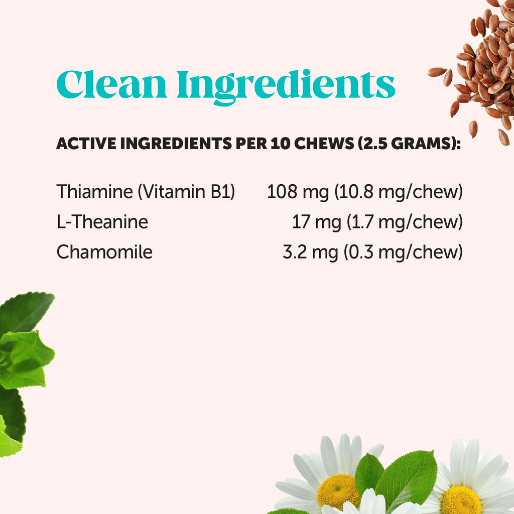 Natural Hemp Dog Calming Chews for Occasional Anxiousness & Stress - Calming Treats for Thunderstorms, Fireworks, Separation & Travel - with Ashwagandha, L-Theanine, Valerian Root (Chicken, 90 Ct)