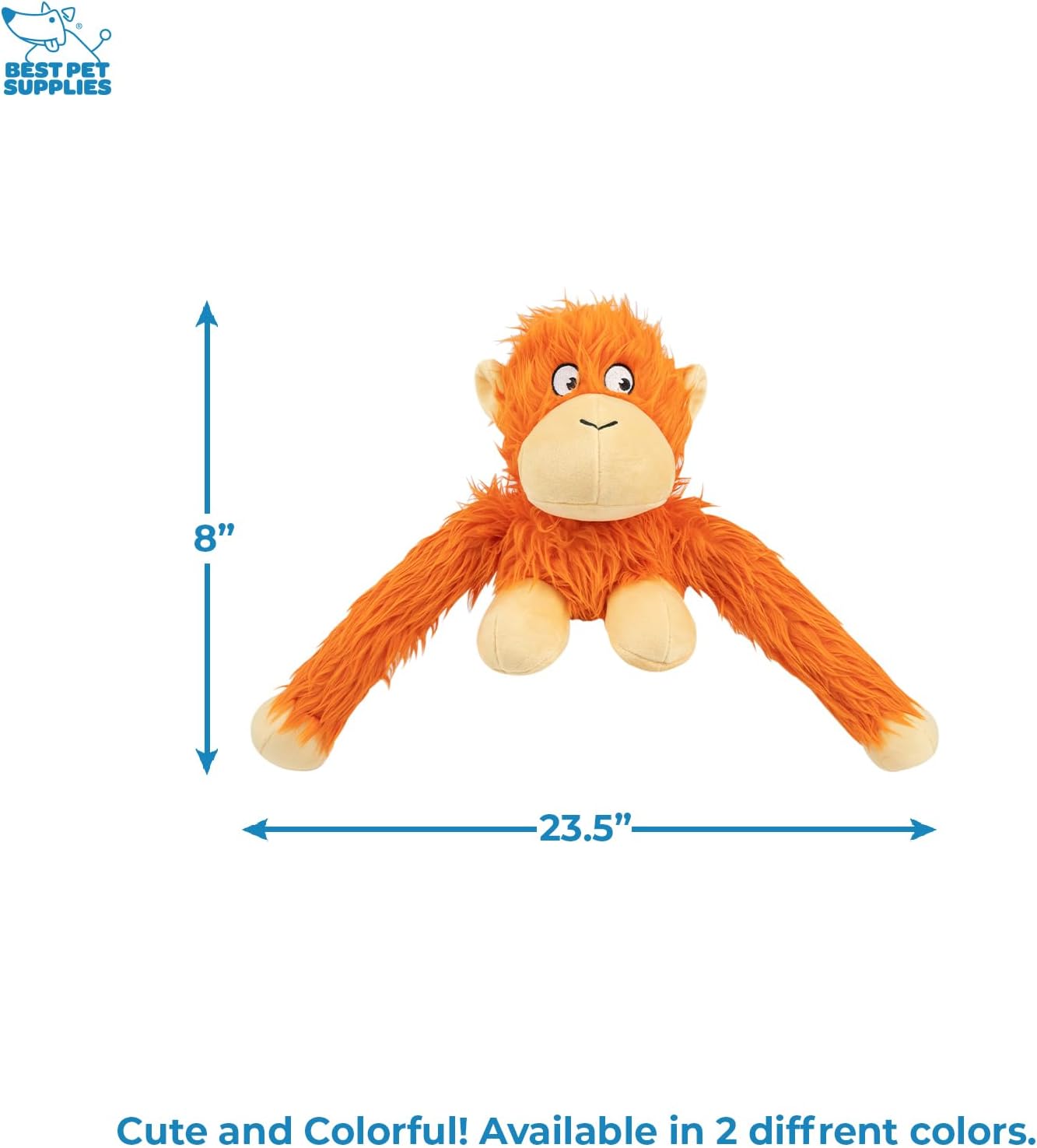 Best Pet Supplies Interactive Squeaky Dog Chew Toy, Ideal Dog Toys for Chewers, Small, Medium & Large Dogs, and Fetch Lovers - Crinkle Chicken (Brown), Large