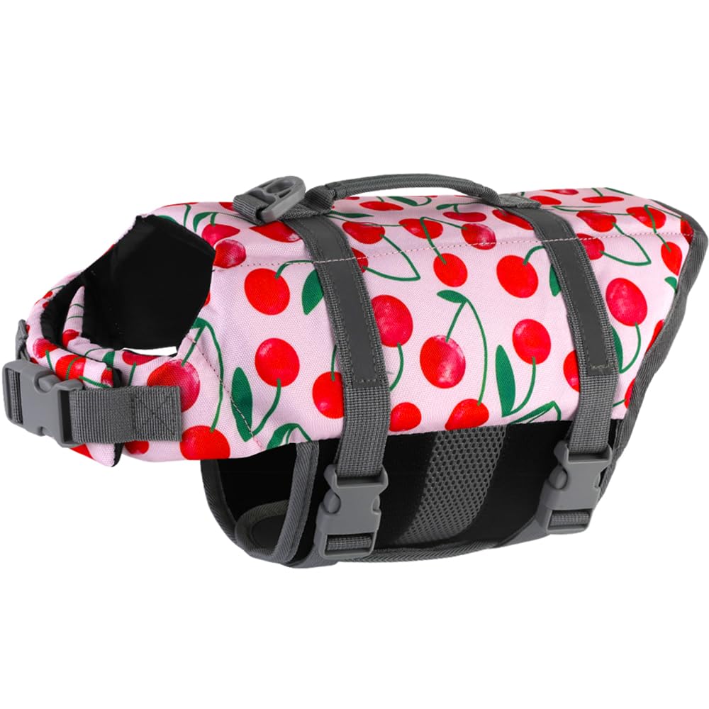 Doglay Dog Life Jacket, Dog Life Vest for Swimming Boating, Adjustable Puppy Life Jacket with Reflective Stripes, Superior Buoyancy Pet Swimming Vest for Small Medium and Large Dogs