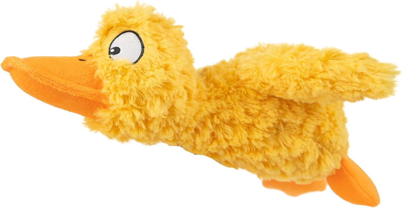 Best Pet Supplies Interactive Squeaky Dog Chew Toy, Ideal Dog Toys for Chewers, Small, Medium & Large Dogs, and Fetch Lovers - Crinkle Chicken (Brown), Large