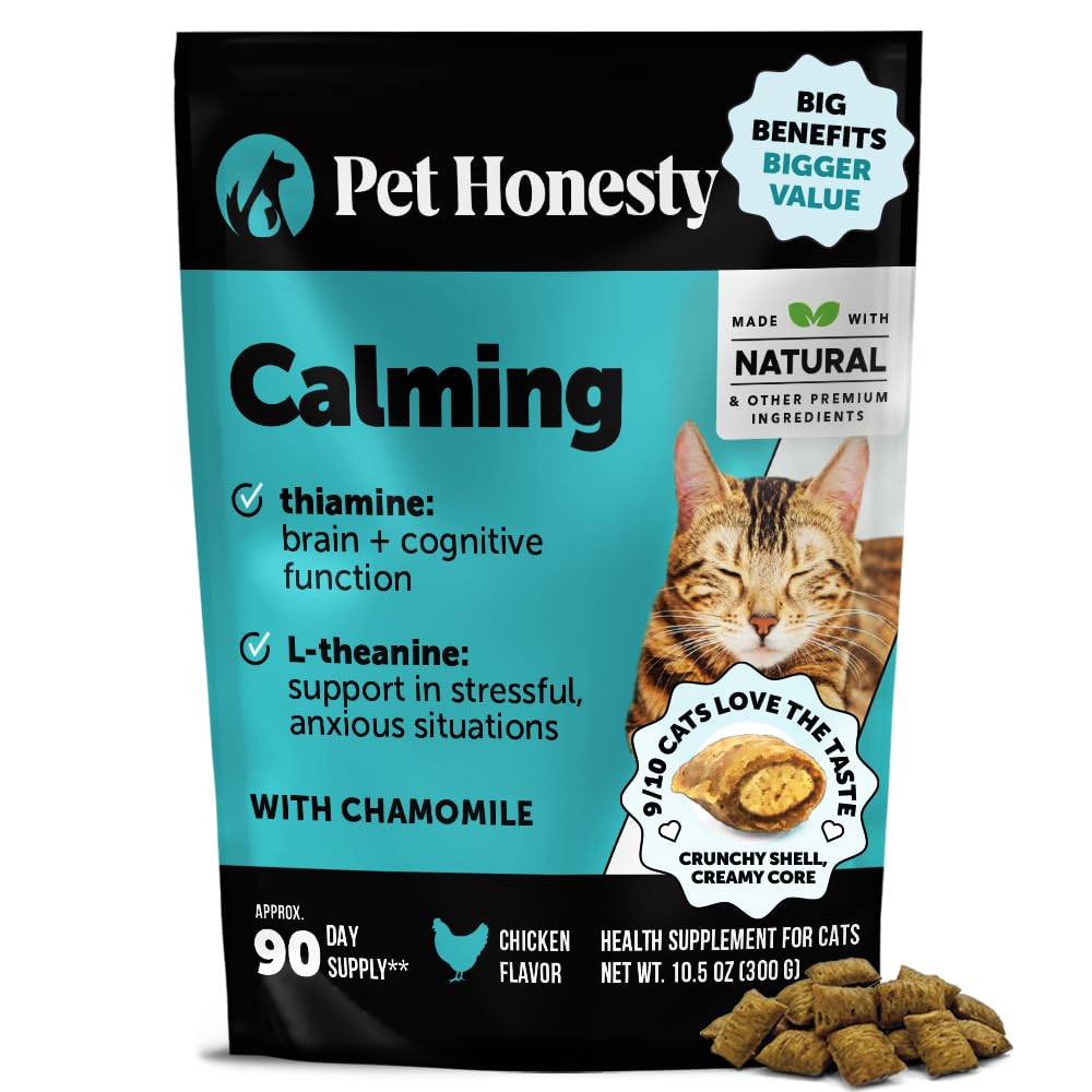 Natural Hemp Dog Calming Chews for Occasional Anxiousness & Stress - Calming Treats for Thunderstorms, Fireworks, Separation & Travel - with Ashwagandha, L-Theanine, Valerian Root (Chicken, 90 Ct)