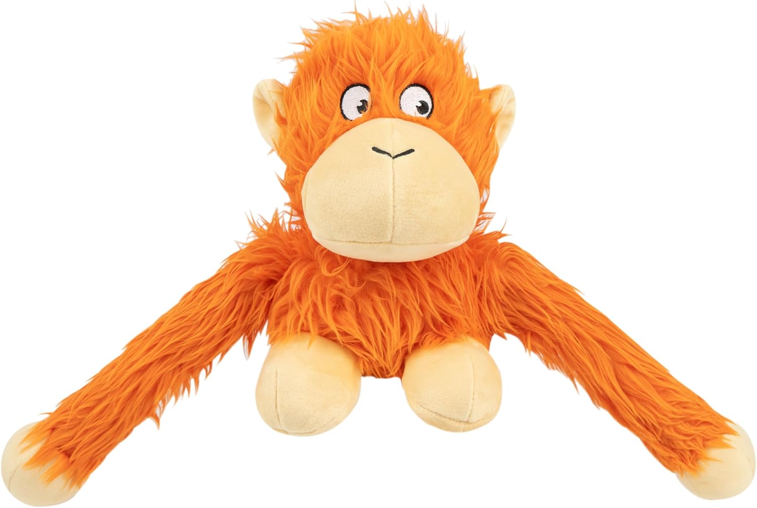 Best Pet Supplies Interactive Squeaky Dog Chew Toy, Ideal Dog Toys for Chewers, Small, Medium & Large Dogs, and Fetch Lovers - Crinkle Chicken (Brown), Large