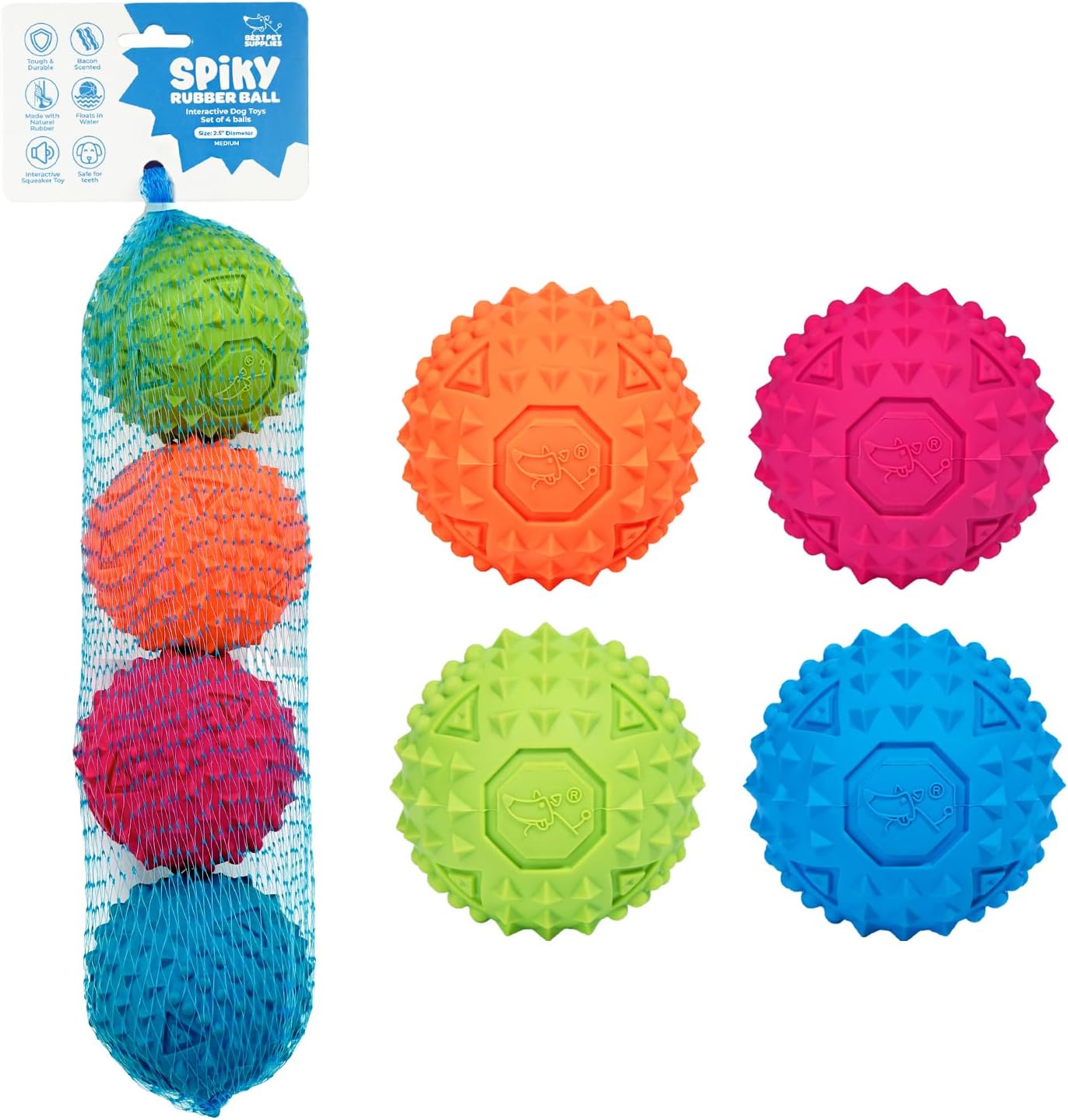 Best Pet Supplies Interactive Squeaky Dog Chew Toy, Ideal Dog Toys for Chewers, Small, Medium & Large Dogs, and Fetch Lovers - Crinkle Chicken (Brown), Large