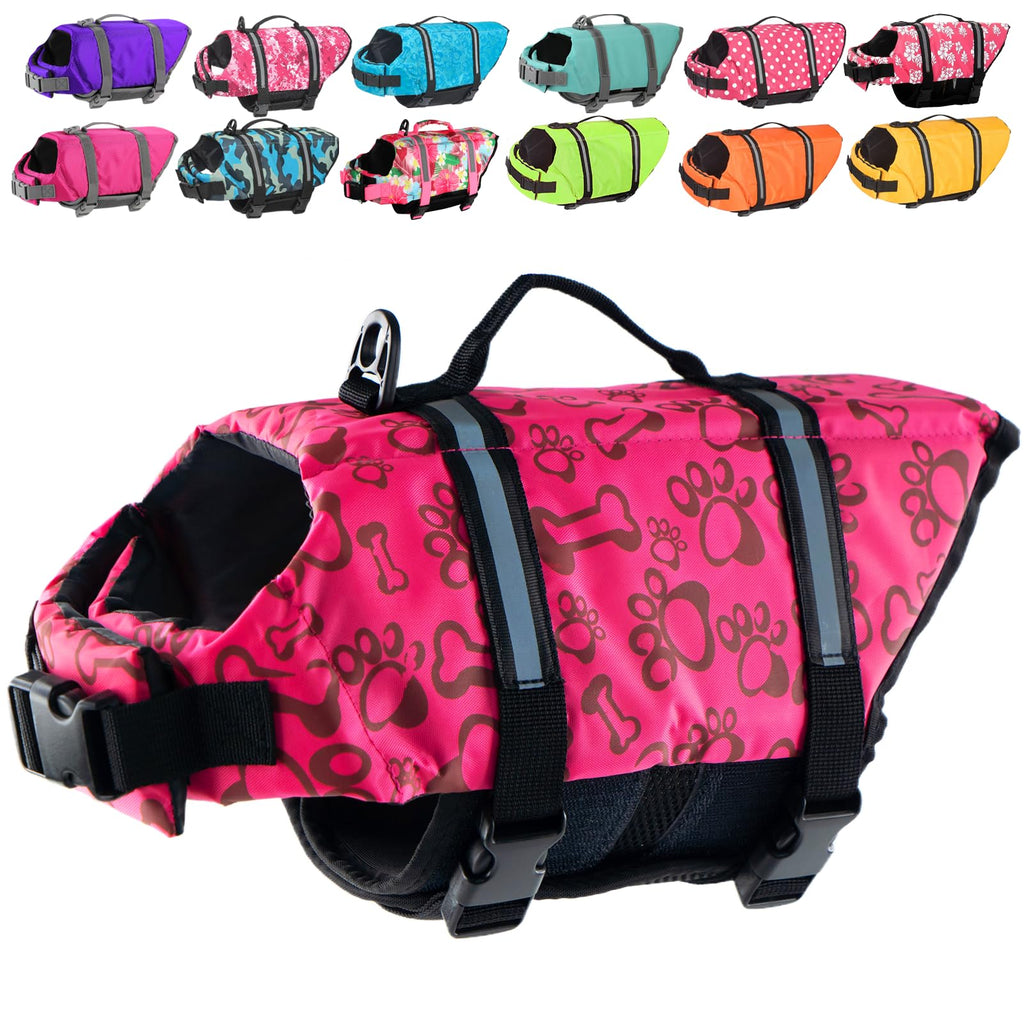 Doglay Dog Life Jacket, Dog Life Vest for Swimming Boating, Adjustable Puppy Life Jacket with Reflective Stripes, Superior Buoyancy Pet Swimming Vest for Small Medium and Large Dogs
