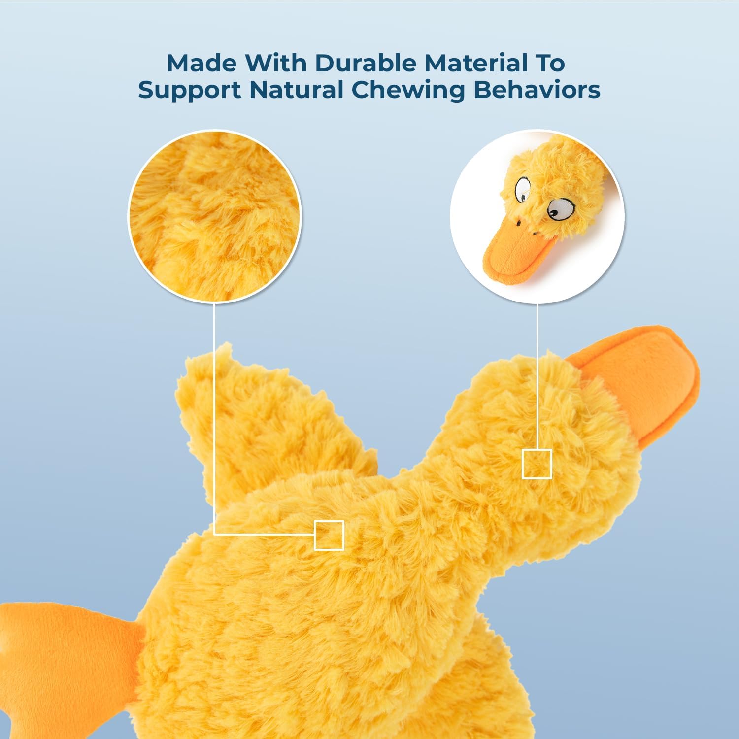 Best Pet Supplies Interactive Squeaky Dog Chew Toy, Ideal Dog Toys for Chewers, Small, Medium & Large Dogs, and Fetch Lovers - Crinkle Chicken (Brown), Large