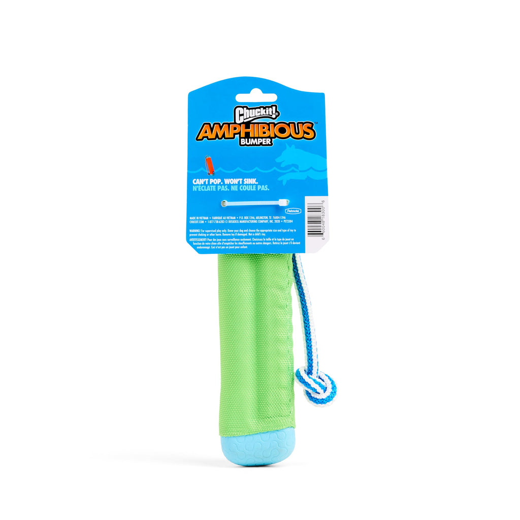 Chuckit! Amphibious Bumper Floating Fetch Dog Toy – High-Visibility Water Toy