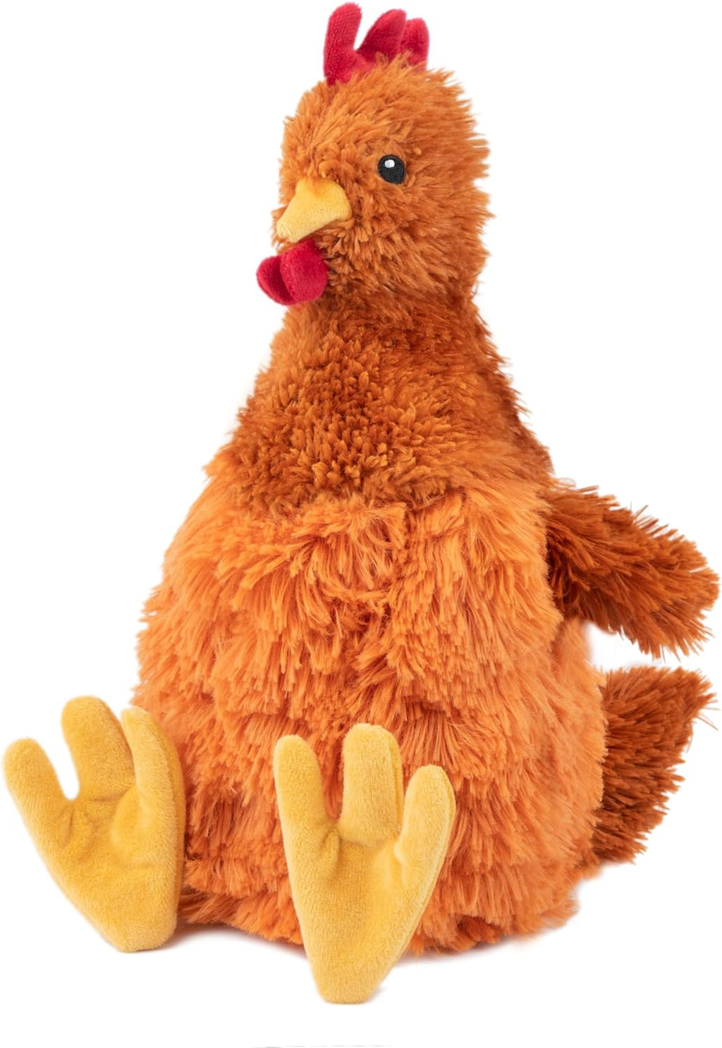 Best Pet Supplies Interactive Squeaky Dog Chew Toy, Ideal Dog Toys for Chewers, Small, Medium & Large Dogs, and Fetch Lovers - Crinkle Chicken (Brown), Large