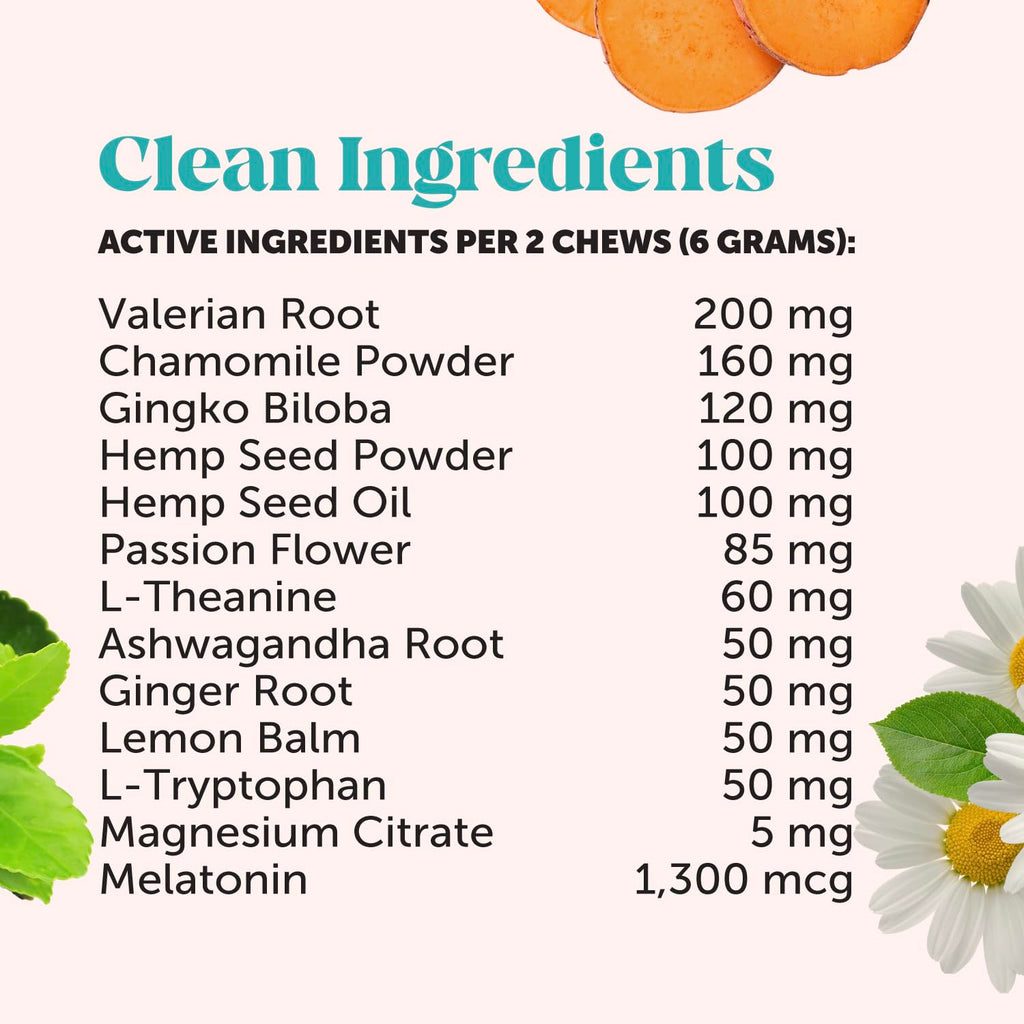 Natural Hemp Dog Calming Chews for Occasional Anxiousness & Stress - Calming Treats for Thunderstorms, Fireworks, Separation & Travel - with Ashwagandha, L-Theanine, Valerian Root (Chicken, 90 Ct)