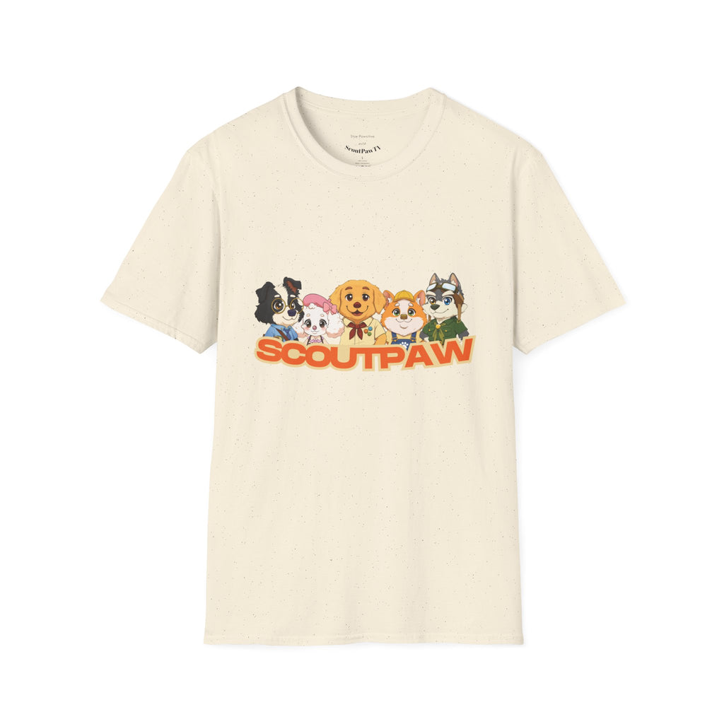 Scoutpaw T-Shirt — Cute Cartoon Puppy Crewneck Tee
