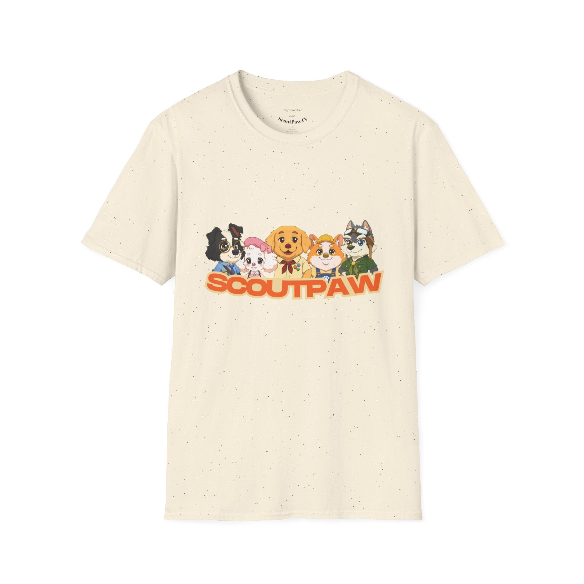 Scoutpaw T-Shirt — Cute Cartoon Puppy Crewneck Tee