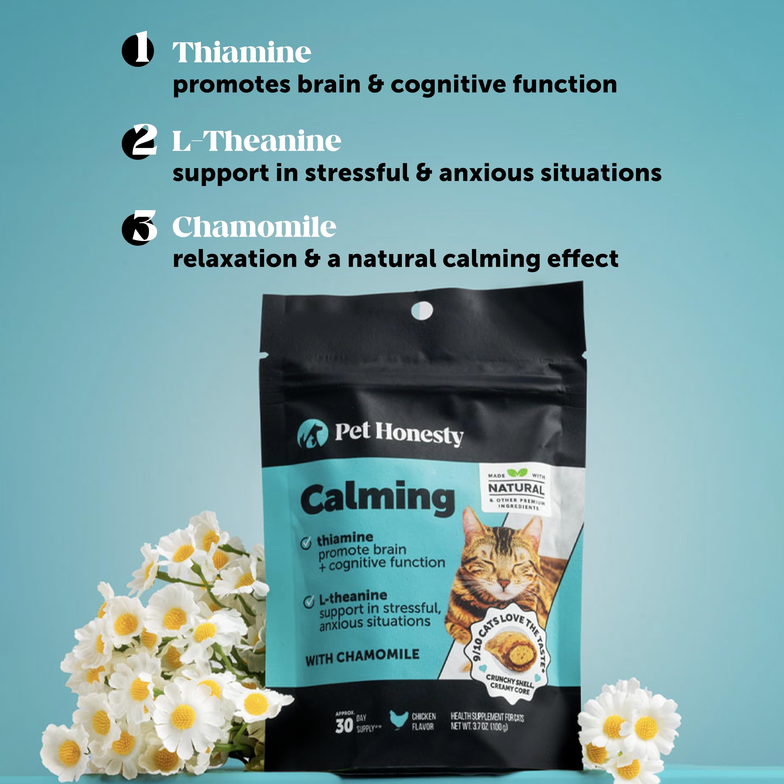 Natural Hemp Dog Calming Chews for Occasional Anxiousness & Stress - Calming Treats for Thunderstorms, Fireworks, Separation & Travel - with Ashwagandha, L-Theanine, Valerian Root (Chicken, 90 Ct)