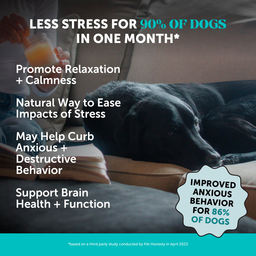 Natural Hemp Dog Calming Chews for Occasional Anxiousness & Stress - Calming Treats for Thunderstorms, Fireworks, Separation & Travel - with Ashwagandha, L-Theanine, Valerian Root (Chicken, 90 Ct)