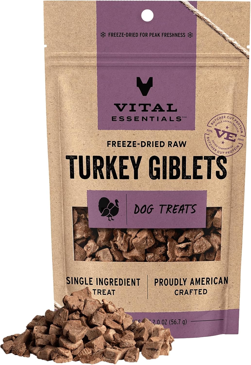 Vital Essentials Freeze Dried Dog Treats | Beef Liver, Single Ingredient | Premium Quality | Grain Free Training Treats for Dogs, 2.1 oz Bag