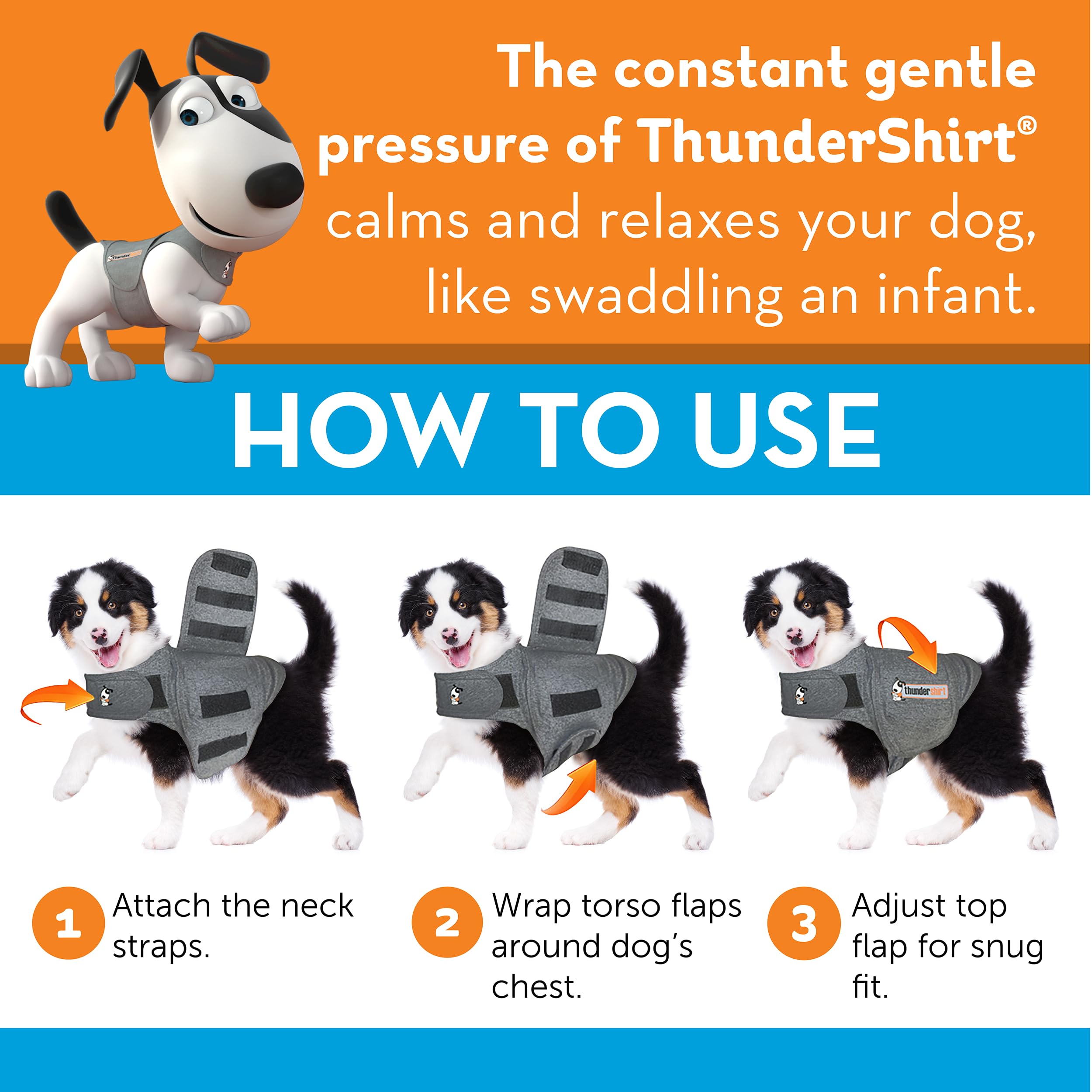 ThunderShirt for Dogs Calming Vest – Patented Anxiety Relief Wrap