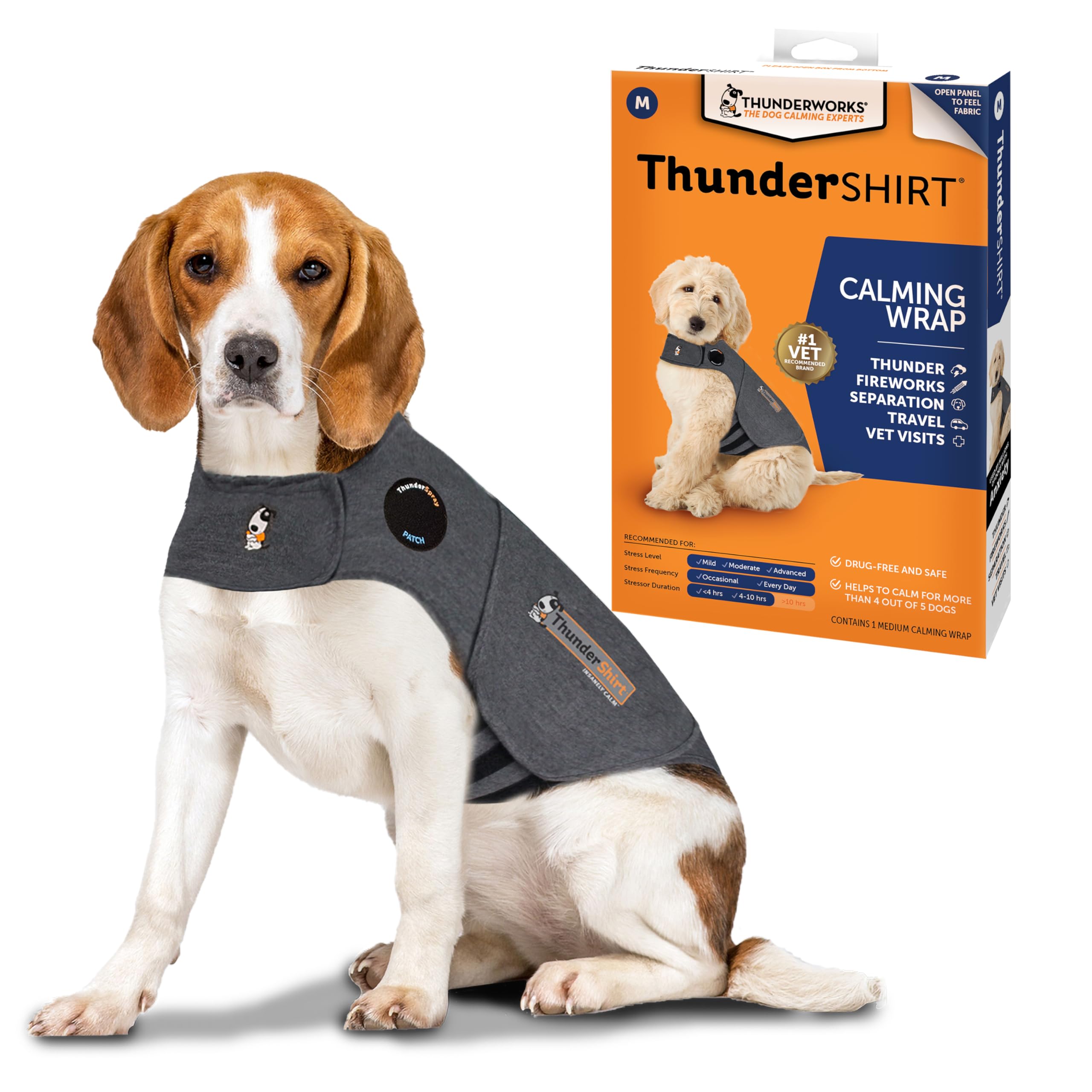 ThunderShirt for Dogs Calming Vest – Patented Anxiety Relief Wrap