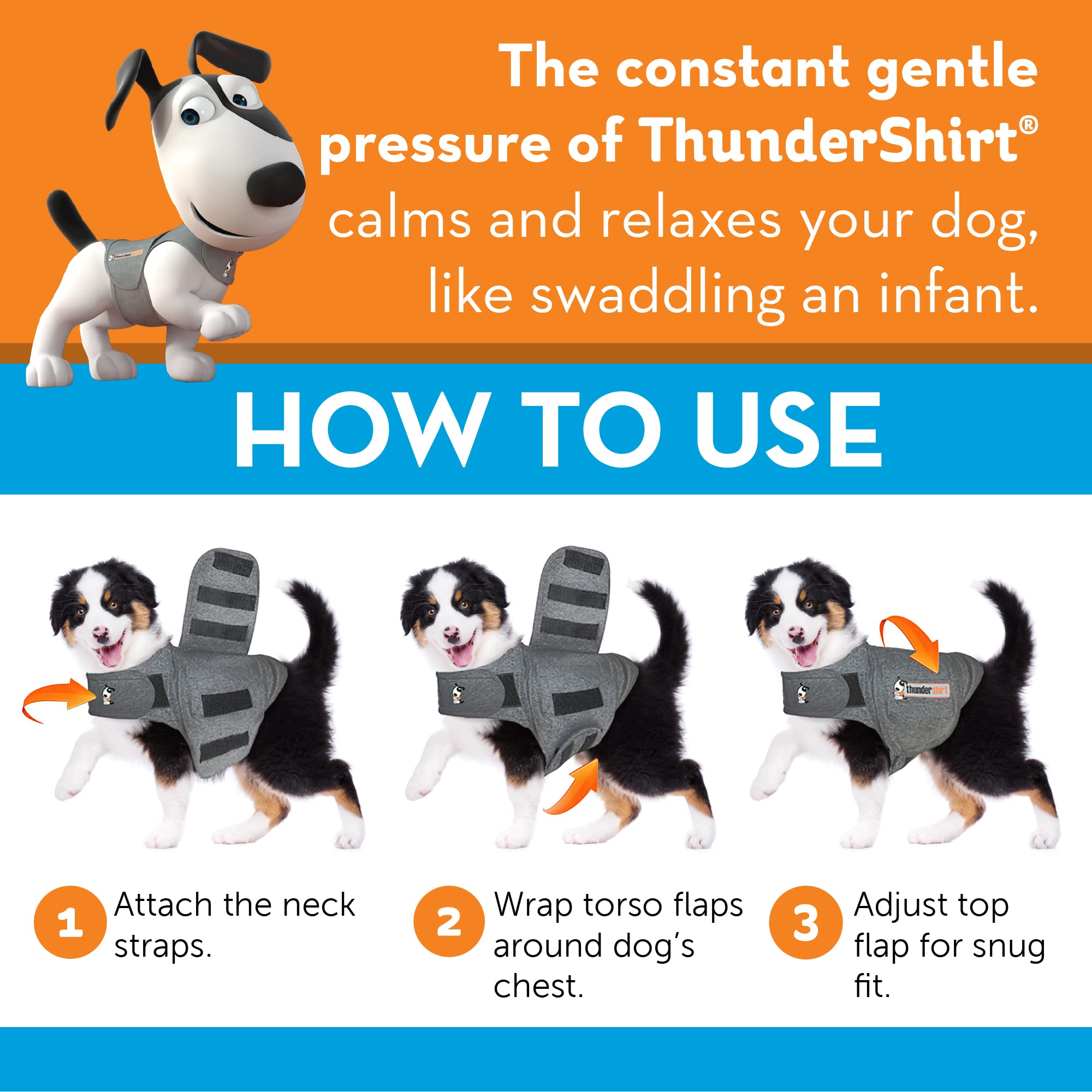 ThunderShirt for Dogs Calming Vest – Patented Anxiety Relief Wrap