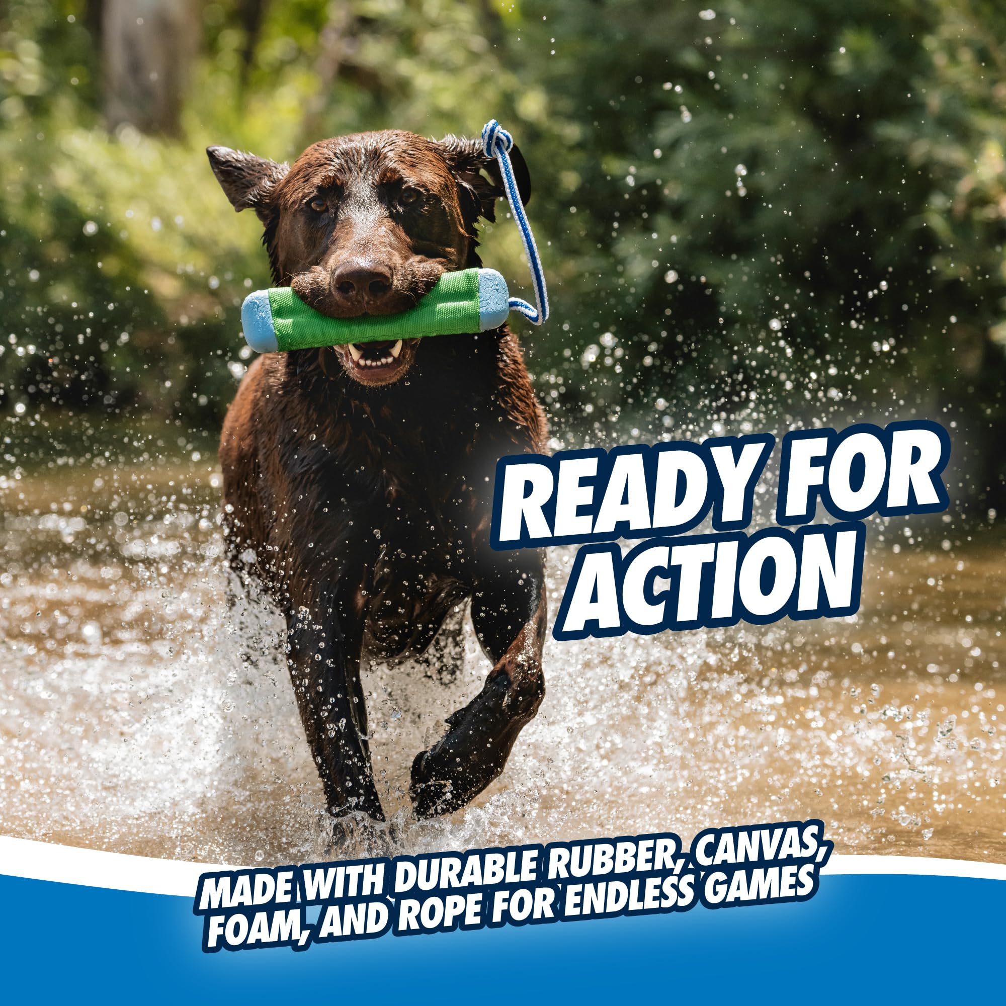 Chuckit! Amphibious Bumper Floating Fetch Dog Toy – High-Visibility Water Toy