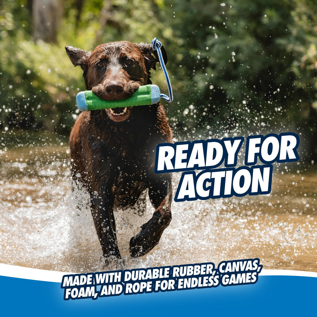 Chuckit! Amphibious Bumper Floating Fetch Dog Toy – High-Visibility Water Toy