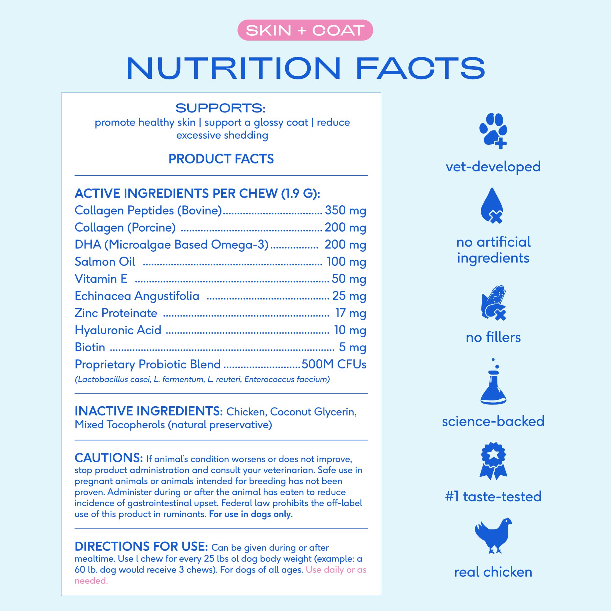 Native Pet Omega 3 Fish Oil for Dogs & Cats | Wild Alaskan Salmon Oil