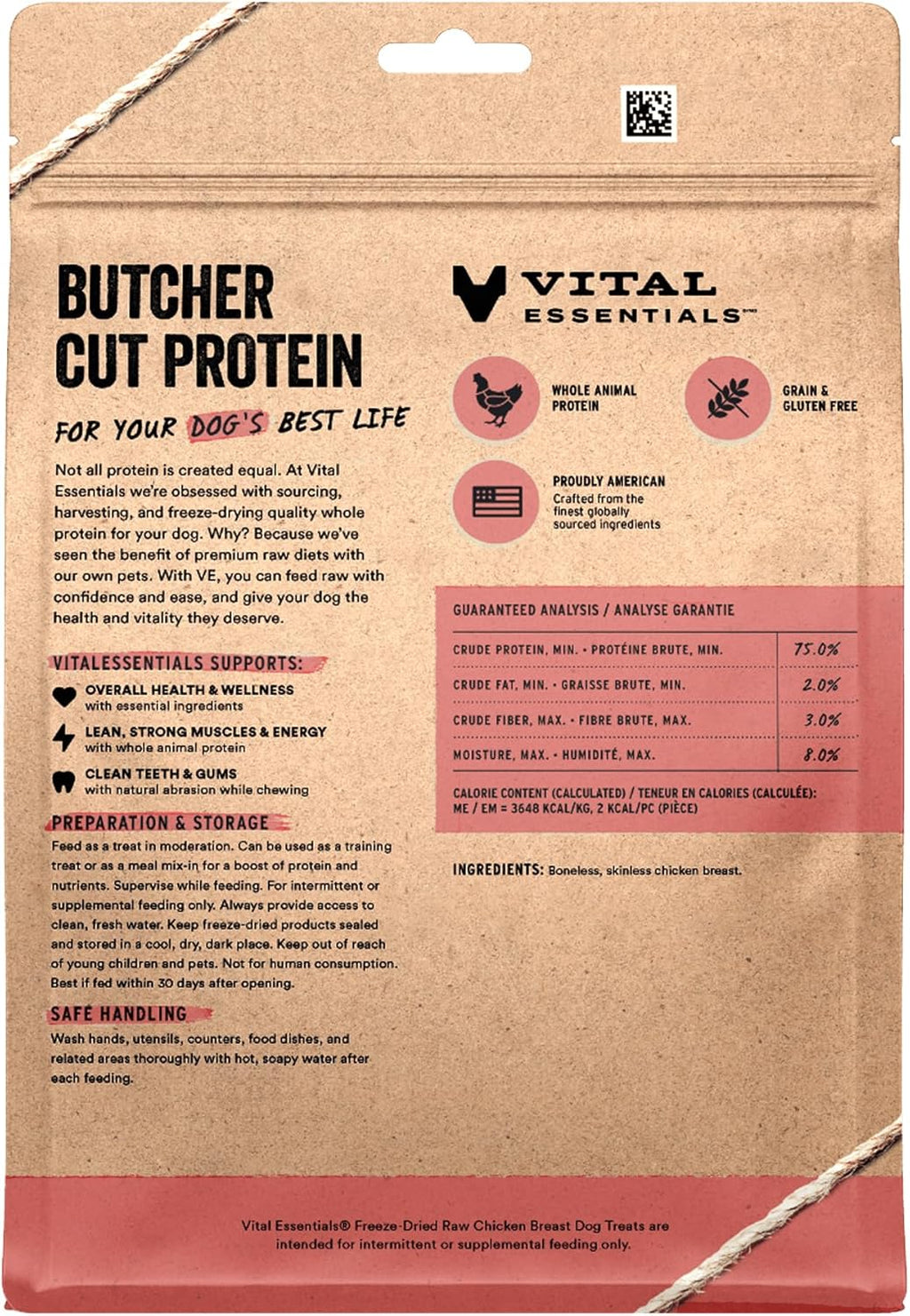Vital Essentials Freeze Dried Dog Treats | Beef Liver, Single Ingredient | Premium Quality | Grain Free Training Treats for Dogs, 2.1 oz Bag