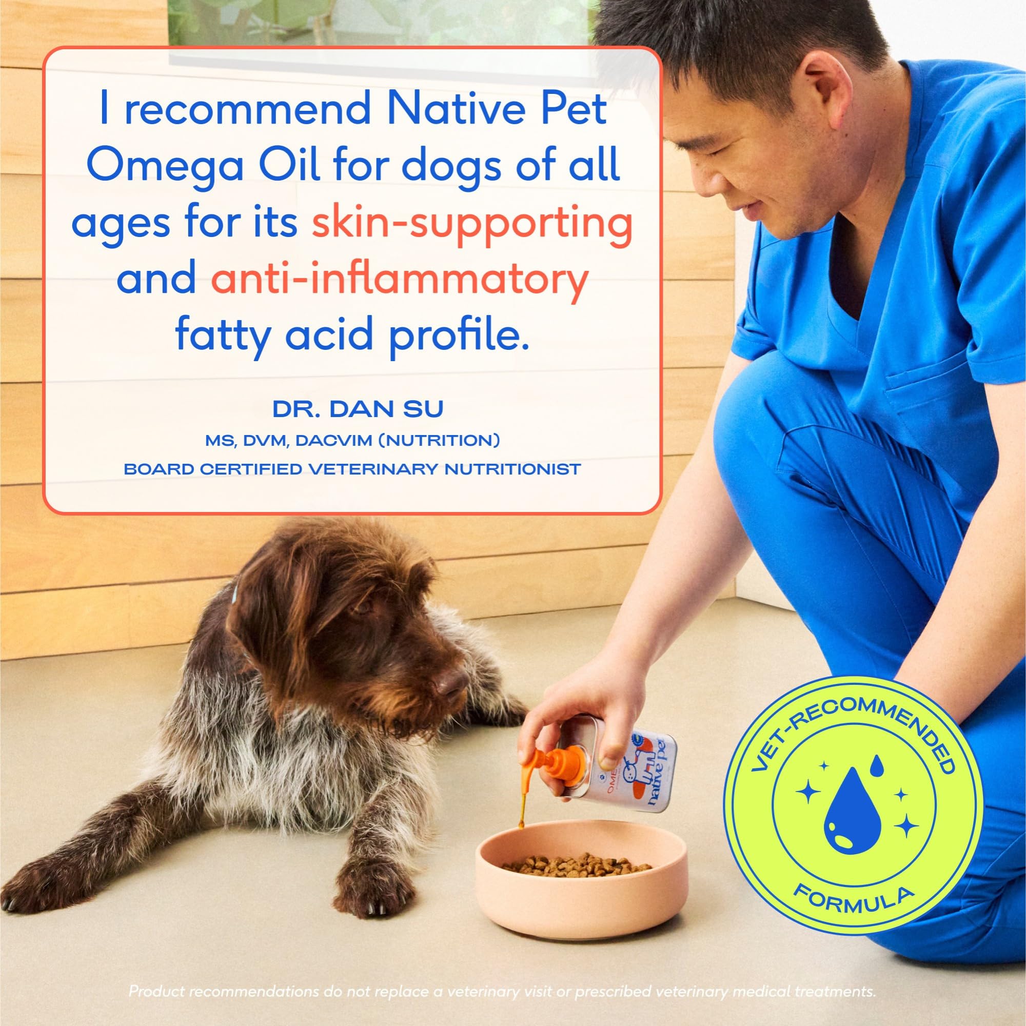 Native Pet Omega 3 Fish Oil for Dogs & Cats | Wild Alaskan Salmon Oil
