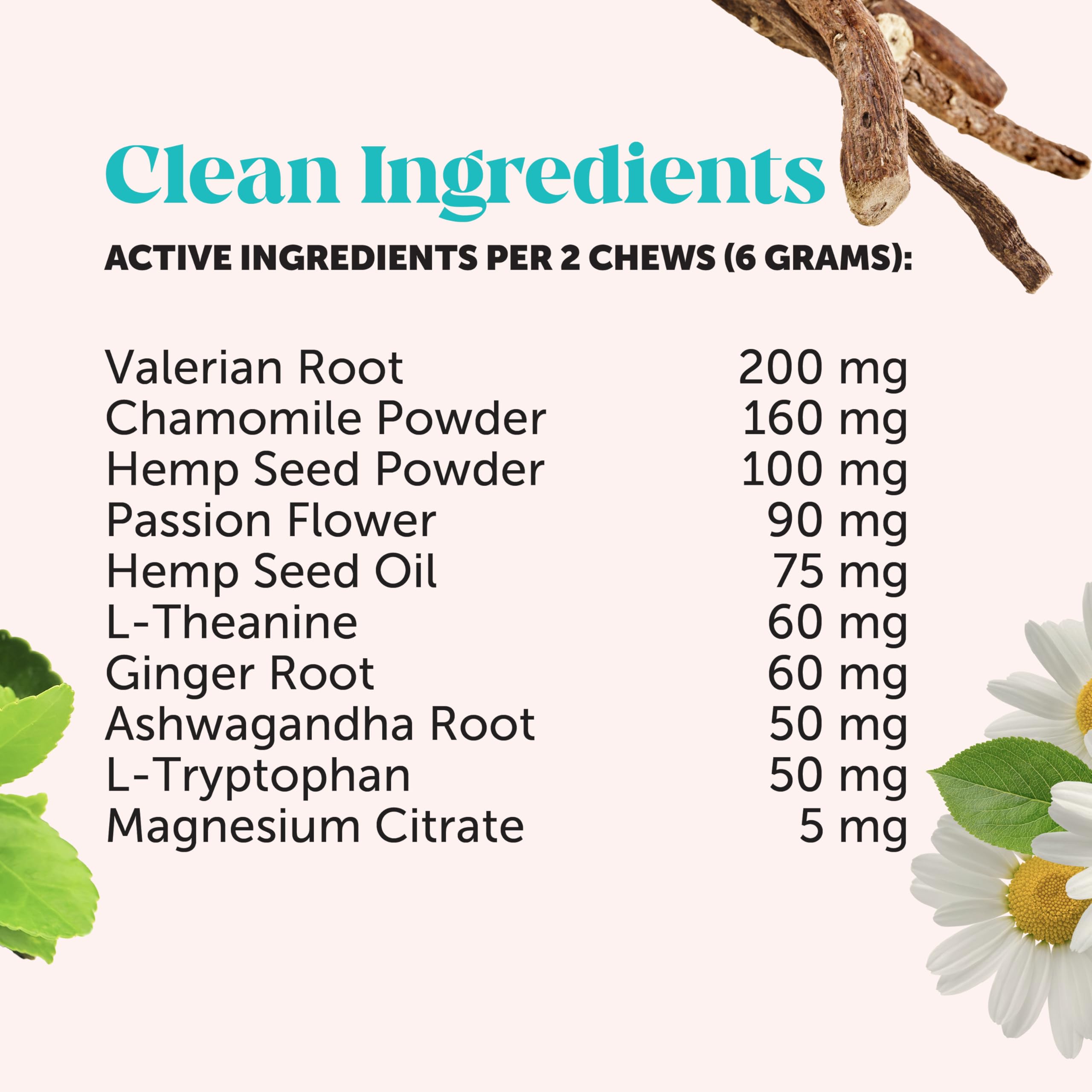 Natural Hemp Dog Calming Chews for Occasional Anxiousness & Stress - Calming Treats for Thunderstorms, Fireworks, Separation & Travel - with Ashwagandha, L-Theanine, Valerian Root (Chicken, 90 Ct)