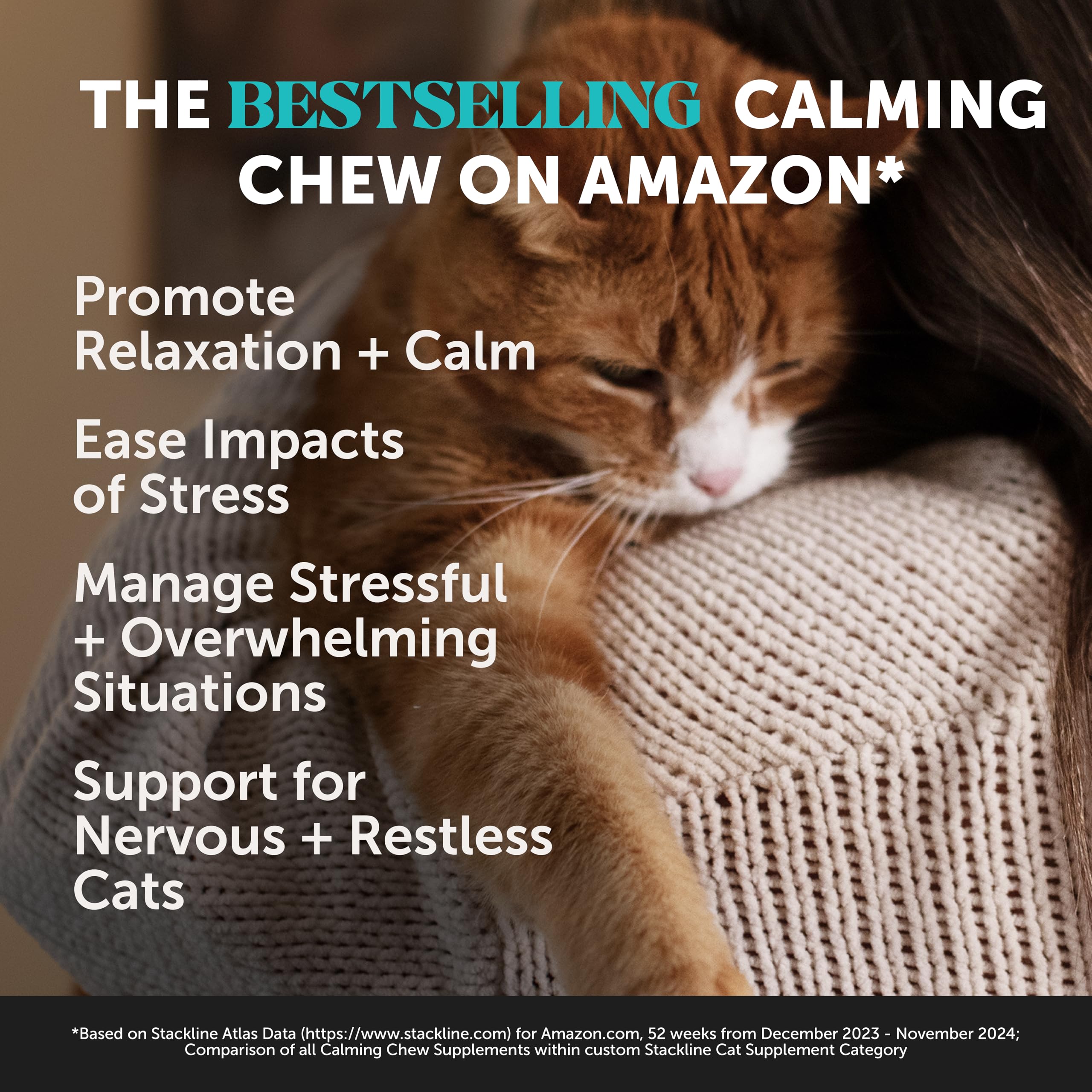 Natural Hemp Dog Calming Chews for Occasional Anxiousness & Stress - Calming Treats for Thunderstorms, Fireworks, Separation & Travel - with Ashwagandha, L-Theanine, Valerian Root (Chicken, 90 Ct)