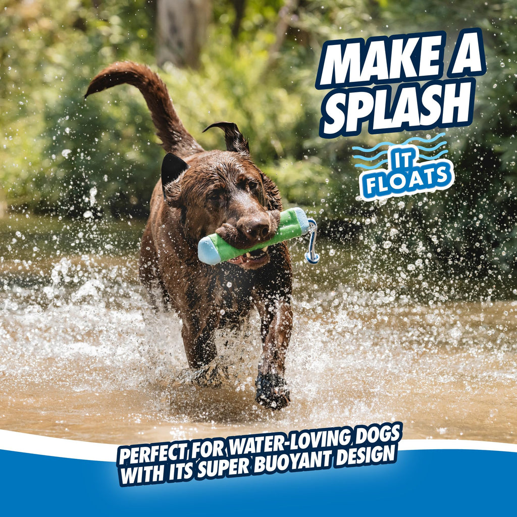 Chuckit! Amphibious Bumper Floating Fetch Dog Toy – High-Visibility Water Toy
