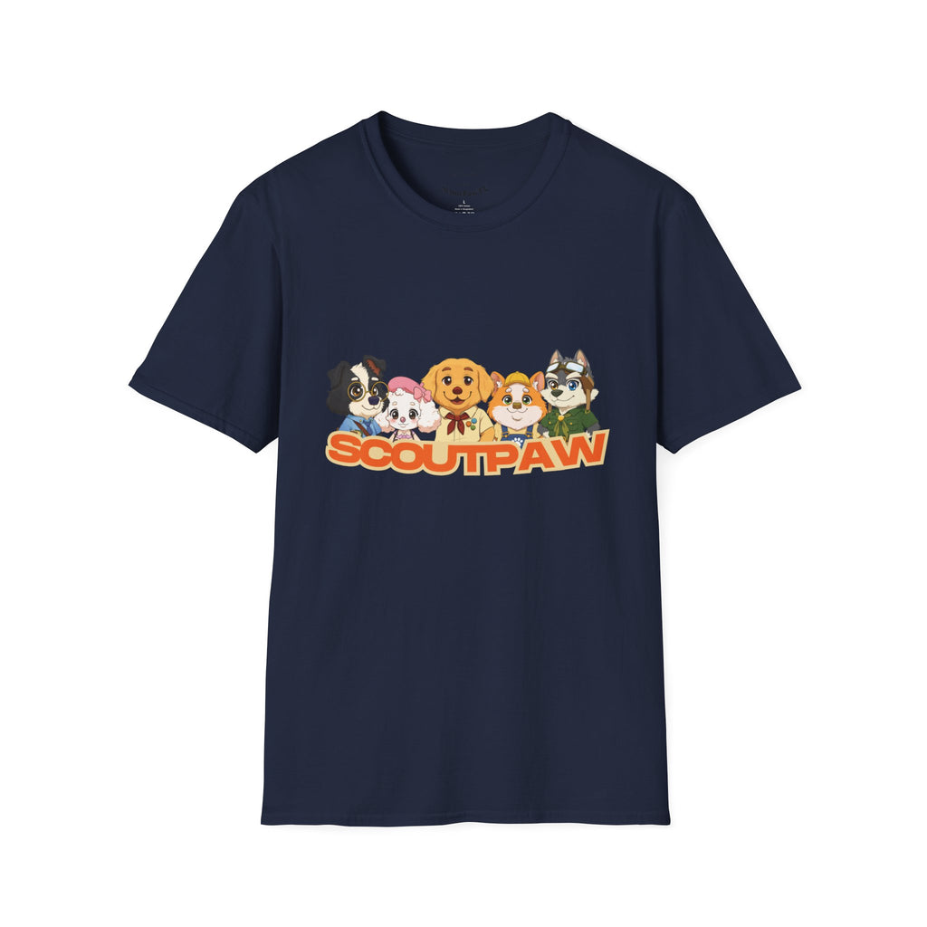 Scoutpaw T-Shirt — Cute Cartoon Puppy Crewneck Tee