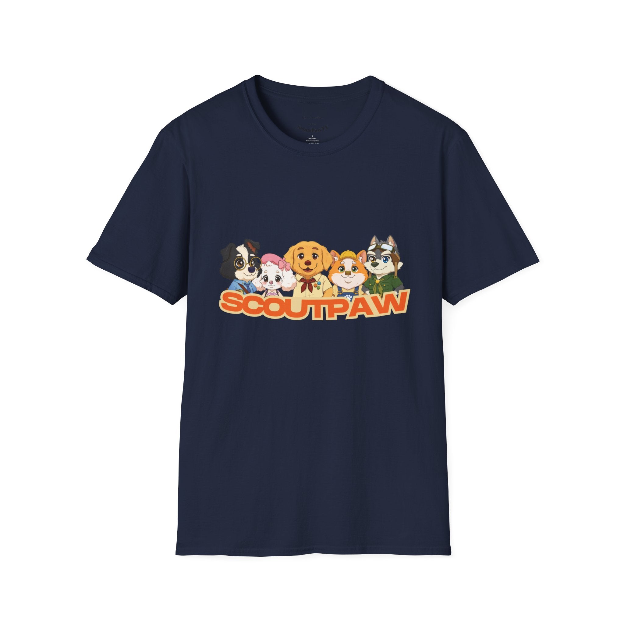 Scoutpaw T-Shirt — Cute Cartoon Puppy Crewneck Tee