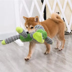 Durable Squeaky Elephant Dog Toy – Anxiety Relief "Snuggle Buddies" for Puppies – Interactive Textured Chew Toy – Textured Pet T-Rex