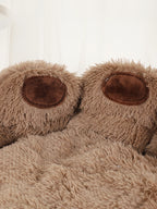 Fluffy Dog Bed Winter Warm Large Pet Products Small Sofa Baskets Pets Kennel Mat Puppy Cats Supplies Basket Blanket Accessories