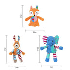 Interactive Textured Squeaky Toy – Chew-Resistant Corduroy Plush for Dogs – Anxiety Relief "Snuggle Buddies" for Puppies – Squeaky Dog Toys