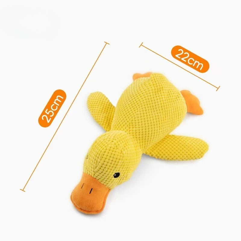 Premium Duck Plush Dog Toy – Squeaky & Crinkle Chew Toy for Puppies - Snuggle Buddies