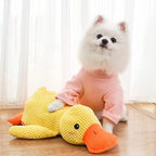 Calming Duck Plush Dog Toy – Dogs Ducks Toy with Quacking Sound for Indoor Dogs - Anxiety Relief "Snuggle Buddies" for Puppies – Squeaky Dog Toys