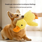 Calming Duck Plush Dog Toy – Dogs Ducks Toy with Quacking Sound for Indoor Dogs - Anxiety Relief "Snuggle Buddies" for Puppies – Squeaky Dog Toys