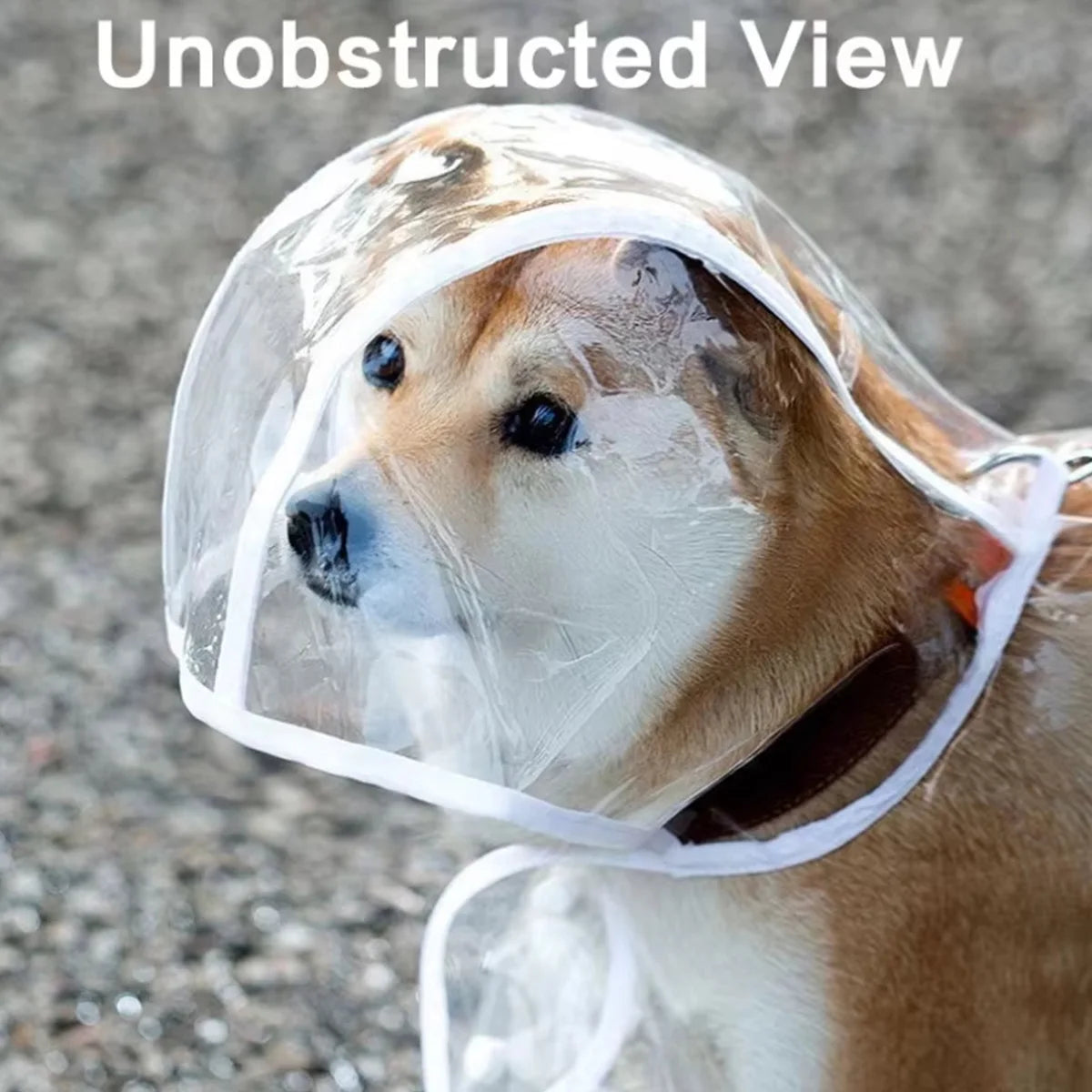 Dog Waterproof Raincoat – Transparent PVC Rain Jacket for Small & Medium Dogs