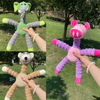 Durable Squeaky Elephant Dog Toy – Anxiety Relief "Snuggle Buddies" for Puppies – Interactive Textured Chew Toy – Textured Pet T-Rex